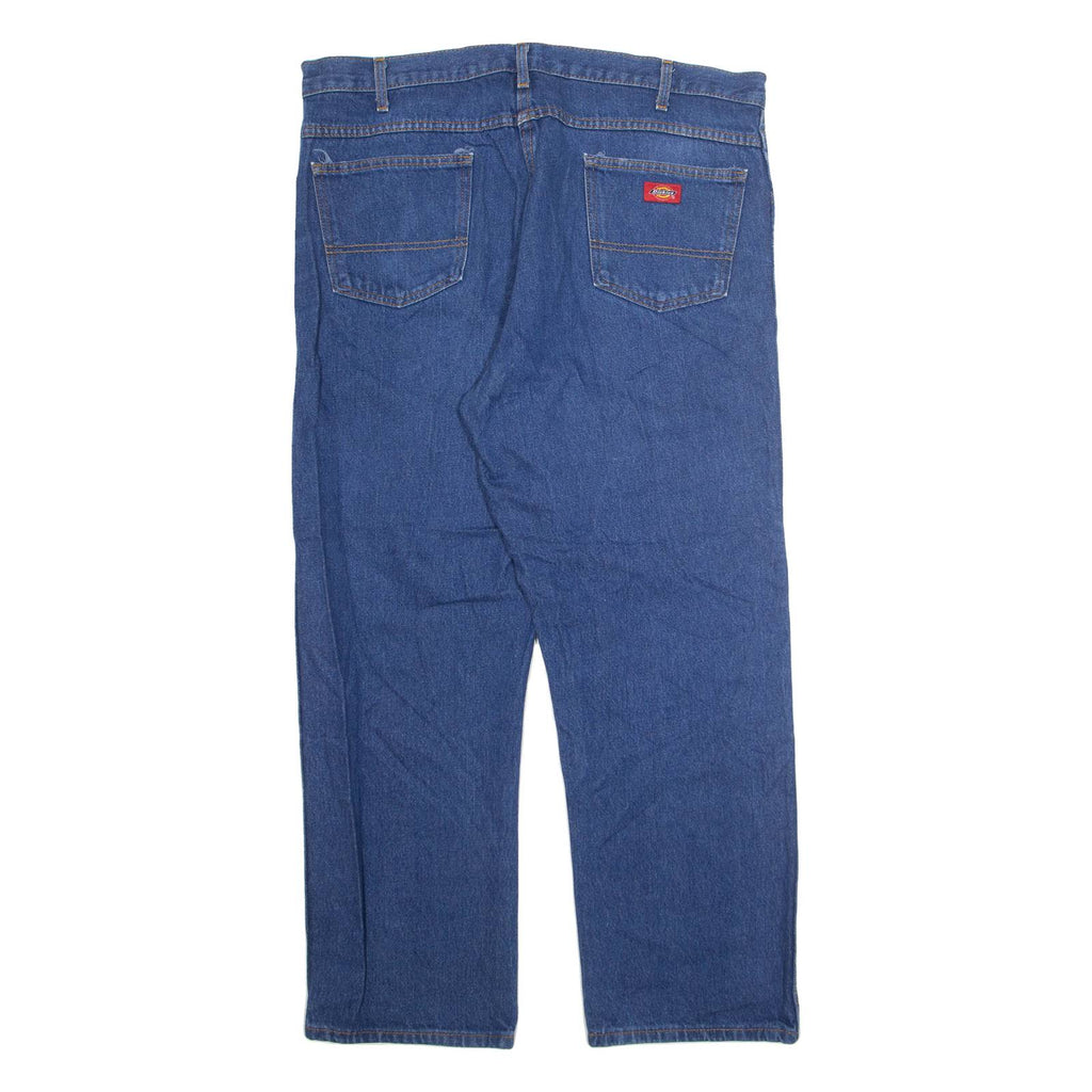 DICKIES Mens Jeans Blue Regular Straight W40 L30