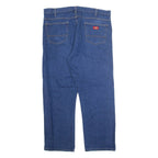 DICKIES Mens Jeans Blue Regular Straight W40 L30