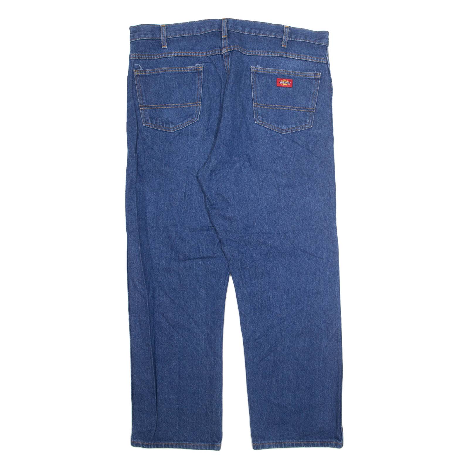DICKIES Mens Jeans Blue Regular Straight W40 L30