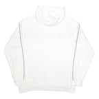ADIDAS Mens White Hoodie XL Cotton Blend Sports Pullover Sweatshirt