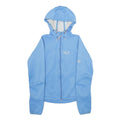 JACK WOLFSKIN Womens Blue Outdoor Jacket UK 10 Polyester Zip Hooded Plain