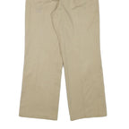 PATRIOT Womens Cotton Blend Beige Regular Fit Straight Trousers W24 L27