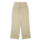 PATRIOT Womens Cotton Blend Beige Regular Fit Straight Trousers W24 L27