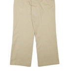 PATRIOT Womens Cotton Blend Beige Regular Fit Straight Trousers W24 L27