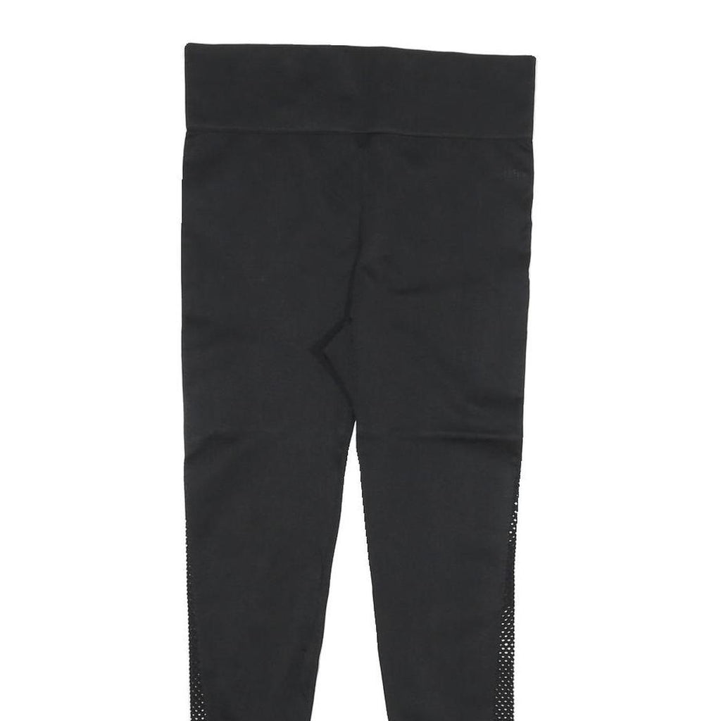 Womens Black Polyester Blend Slim Skinny S W26 L25 High Waist Stylish Joggers