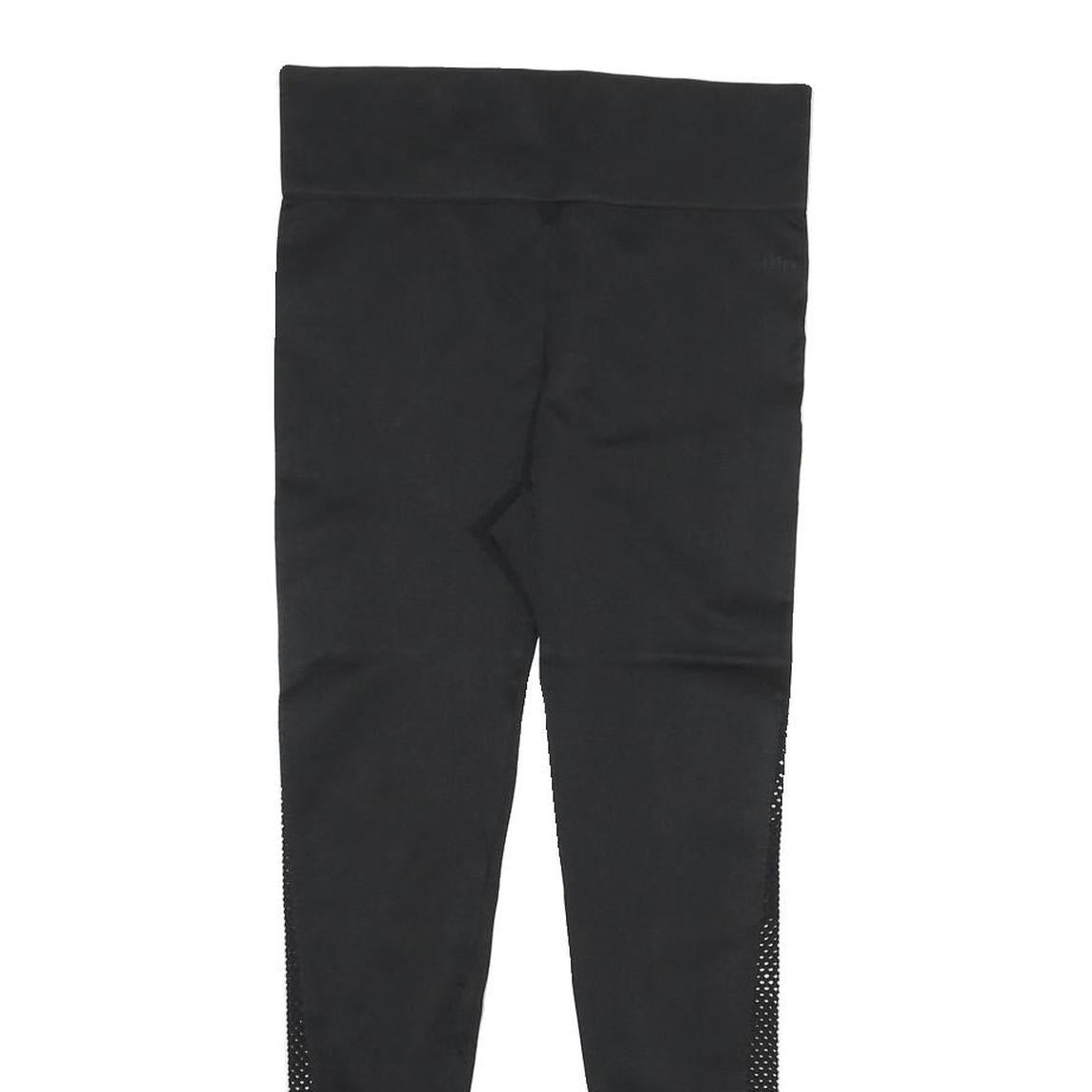 Womens Black Polyester Blend Slim Skinny S W26 L25 High Waist Stylish Joggers