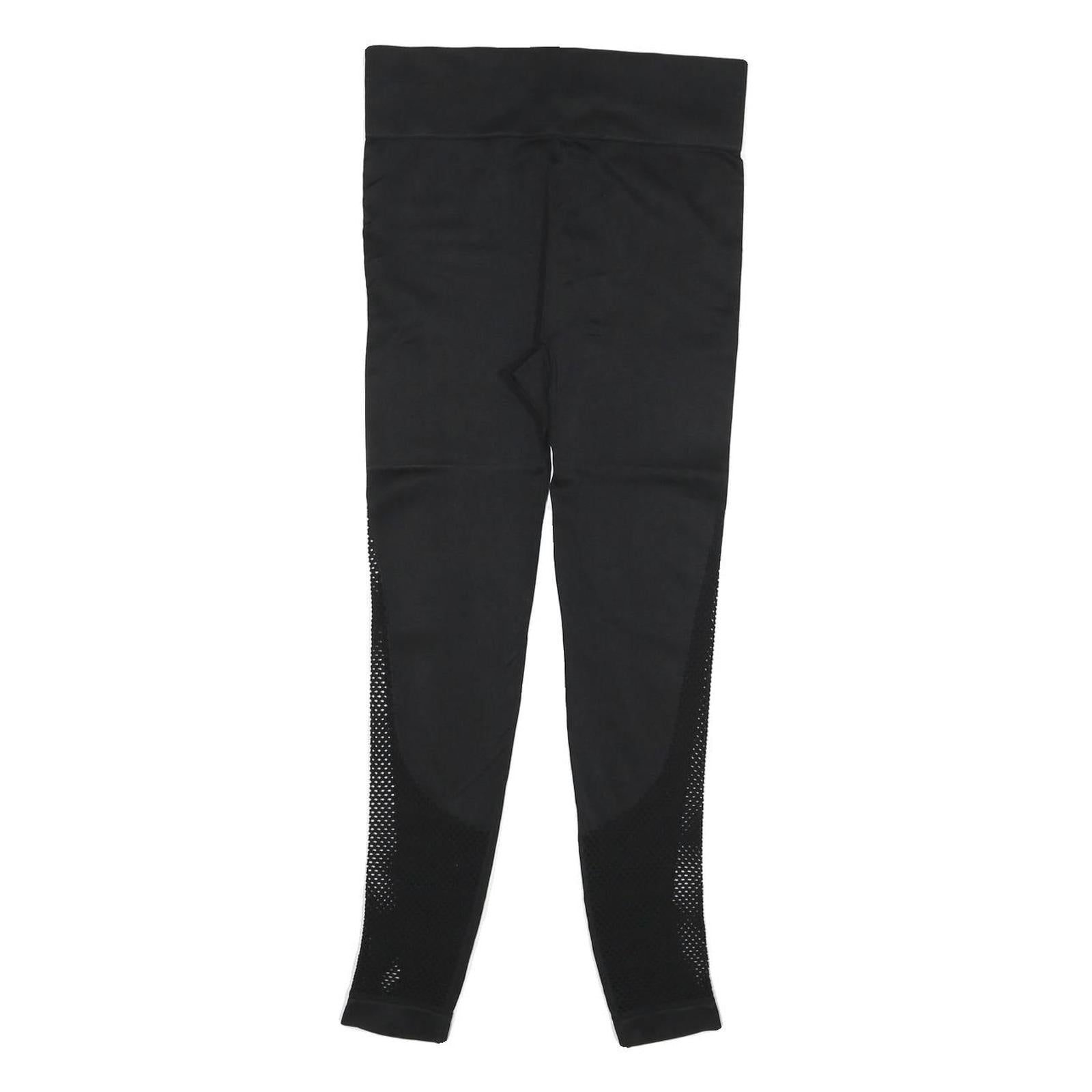 Womens Black Polyester Blend Slim Skinny S W26 L25 High Waist Stylish Joggers