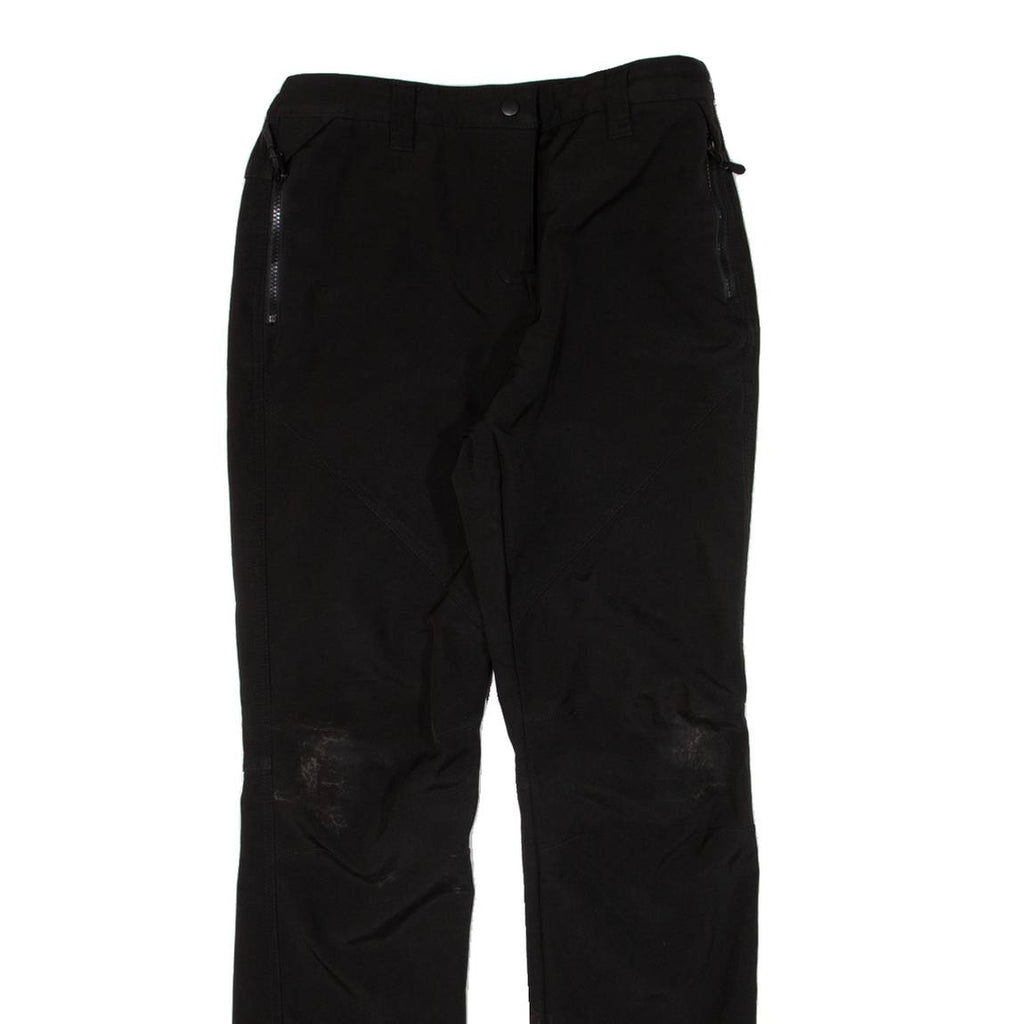 Womens Trousers Black Regular Straight W30 L31