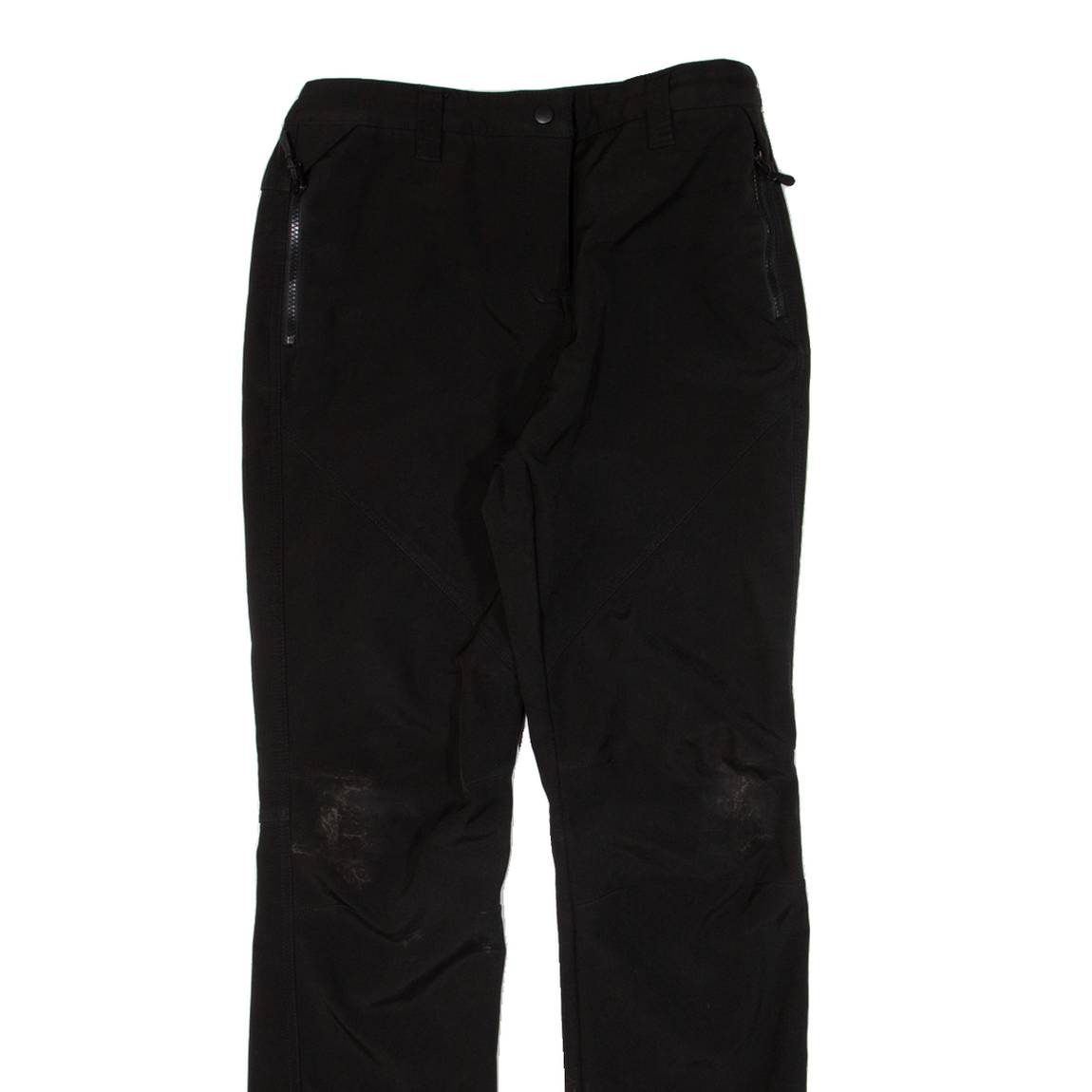 Womens Trousers Black Regular Straight W30 L31