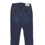 TRUE RELIGION Womens Jeans Blue Slim Skinny Denim Medium W26 L29 Zip