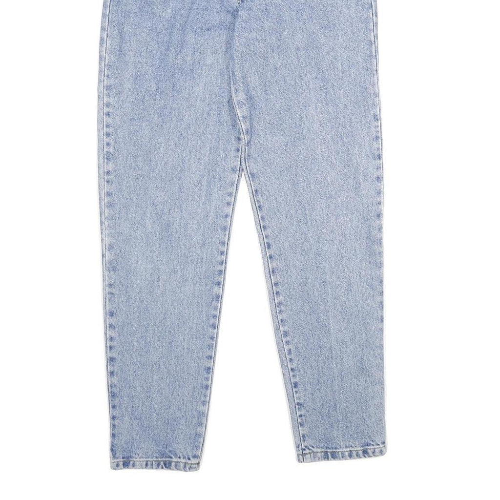 H.I.S JEANS Womens Regular Fit Blue Denim Raw W26 L31 Classic Style Zip Closure