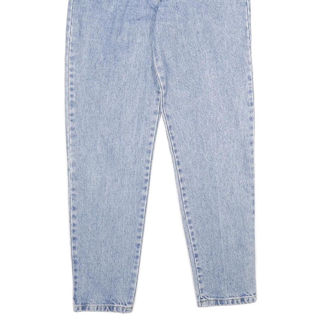 H.I.S JEANS Womens Regular Fit Blue Denim Raw W26 L31 Classic Style Zip Closure