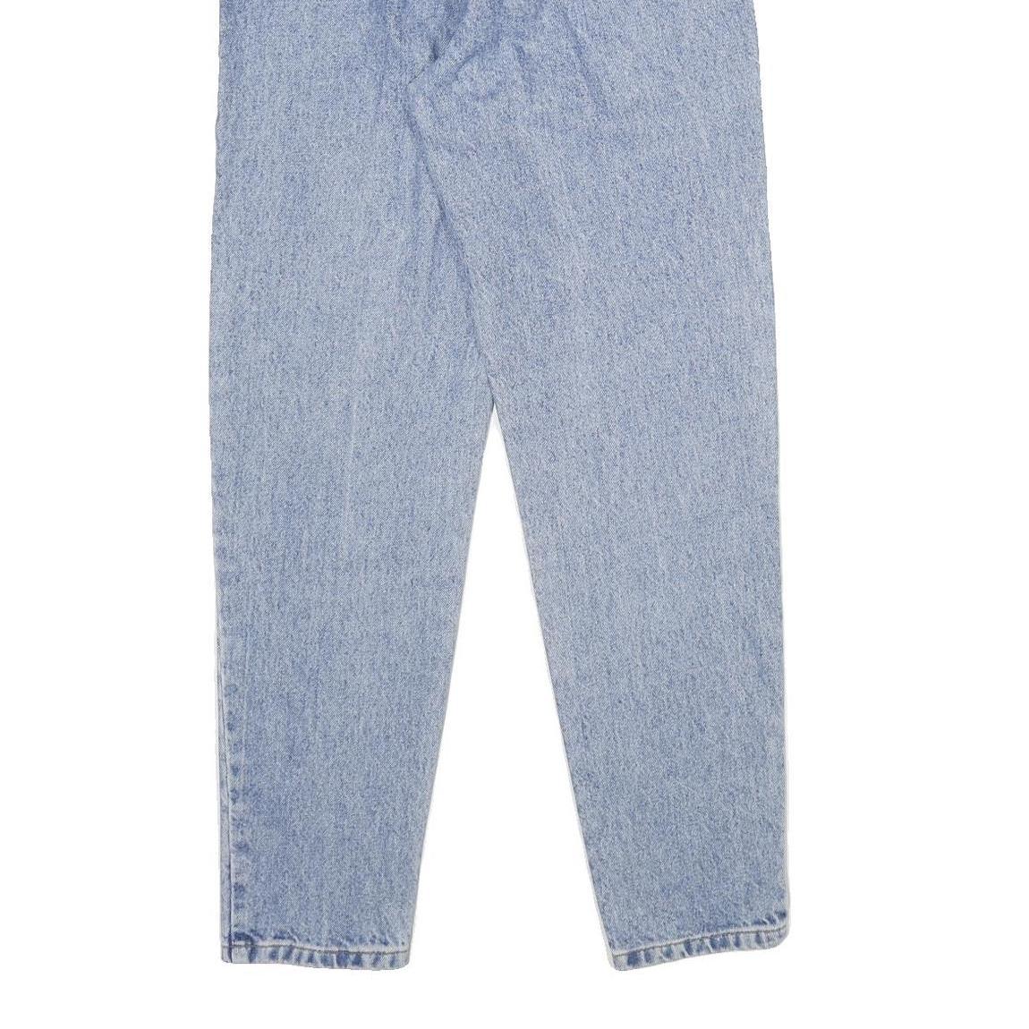 H.I.S JEANS Womens Regular Fit Blue Denim Raw W26 L31 Classic Style Zip Closure