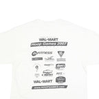 GILDAN Mens White & Orange Basketball Graphic T-Shirt XL Short Sleeve Crew Neck