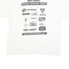 GILDAN Mens White & Orange Basketball Graphic T-Shirt XL Short Sleeve Crew Neck