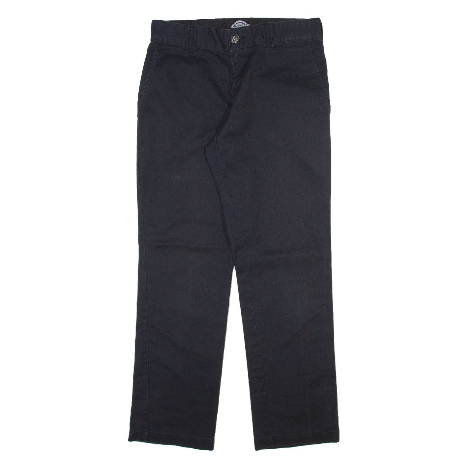 DICKIES Mens Trousers Black Regular Straight W30 L30