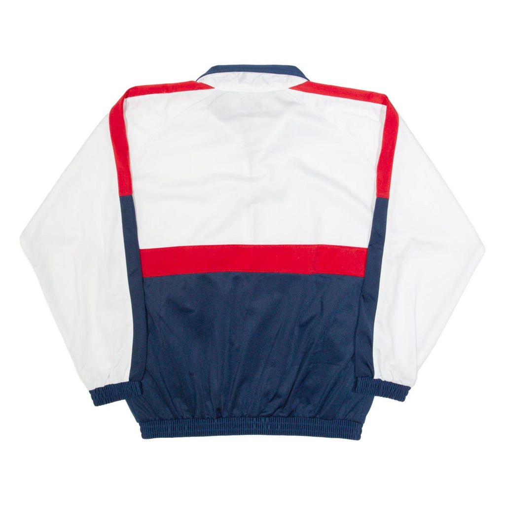 EVOLUTION Mens Track Jacket Blue 90s Colourblock L
