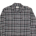 JACHS Mens Black & Grey Check Shirt 2XL Long Sleeve Cotton Blend Casual