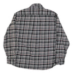 JACHS Mens Black & Grey Check Shirt 2XL Long Sleeve Cotton Blend Casual