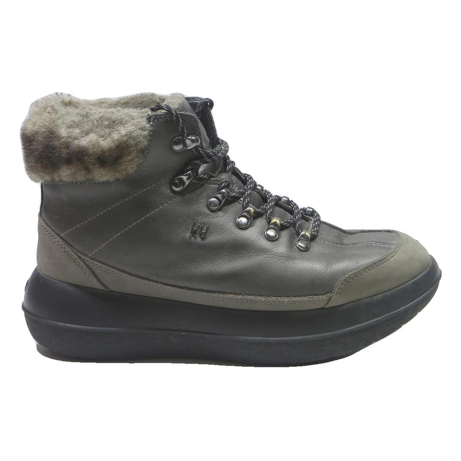 KYBUN Womens Ankle Boots Leather Grey UK 4.5 High Comfort Winter Casual Footwear