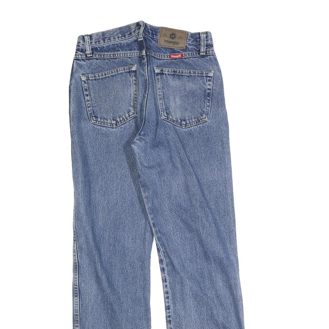 WRANGLER Mens Blue Regular Straight Denim Medium W30 L32 Classic Cotton Jeans