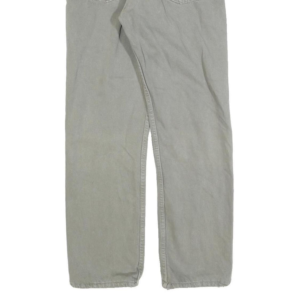 LEVI'S 501 Mens Jeans Beige Regular Straight Denim W30 L27 Classic Button Fly