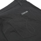 CALVIN KLEIN JEANS Womens Black Regular Straight Trousers W32 L26 Zip Pull On