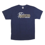 JERZEES Mens Navy Blue Grizzlies Basketball T-Shirt L Short Sleeve Crew Neck