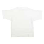 THE LEARSI COLLECTION Womens White Short Sleeve Crew Neck T-Shirt S Cotton Blend