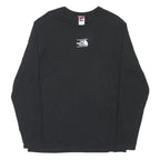 THE NORTH FACE Mens Black Long Sleeve Crew Neck Printed Logo M Casual T-Shirt