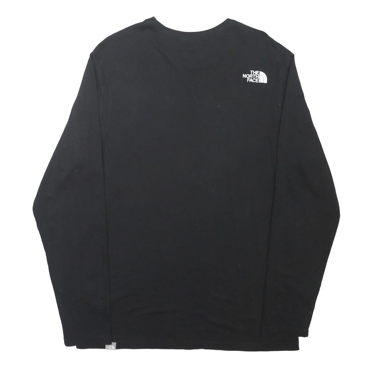THE NORTH FACE Mens Black Long Sleeve Crew Neck Printed Logo M Casual T-Shirt
