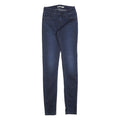 LEVI'S Womens Jeans Blue Slim Skinny Denim Medium W25 L32 Stretch Zip 710