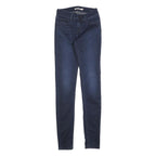 LEVI'S Womens Jeans Blue Slim Skinny Denim Medium W25 L32 Stretch Zip 710