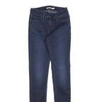 LEVI'S Womens Jeans Blue Slim Skinny Denim Medium W25 L32 Stretch Zip 710
