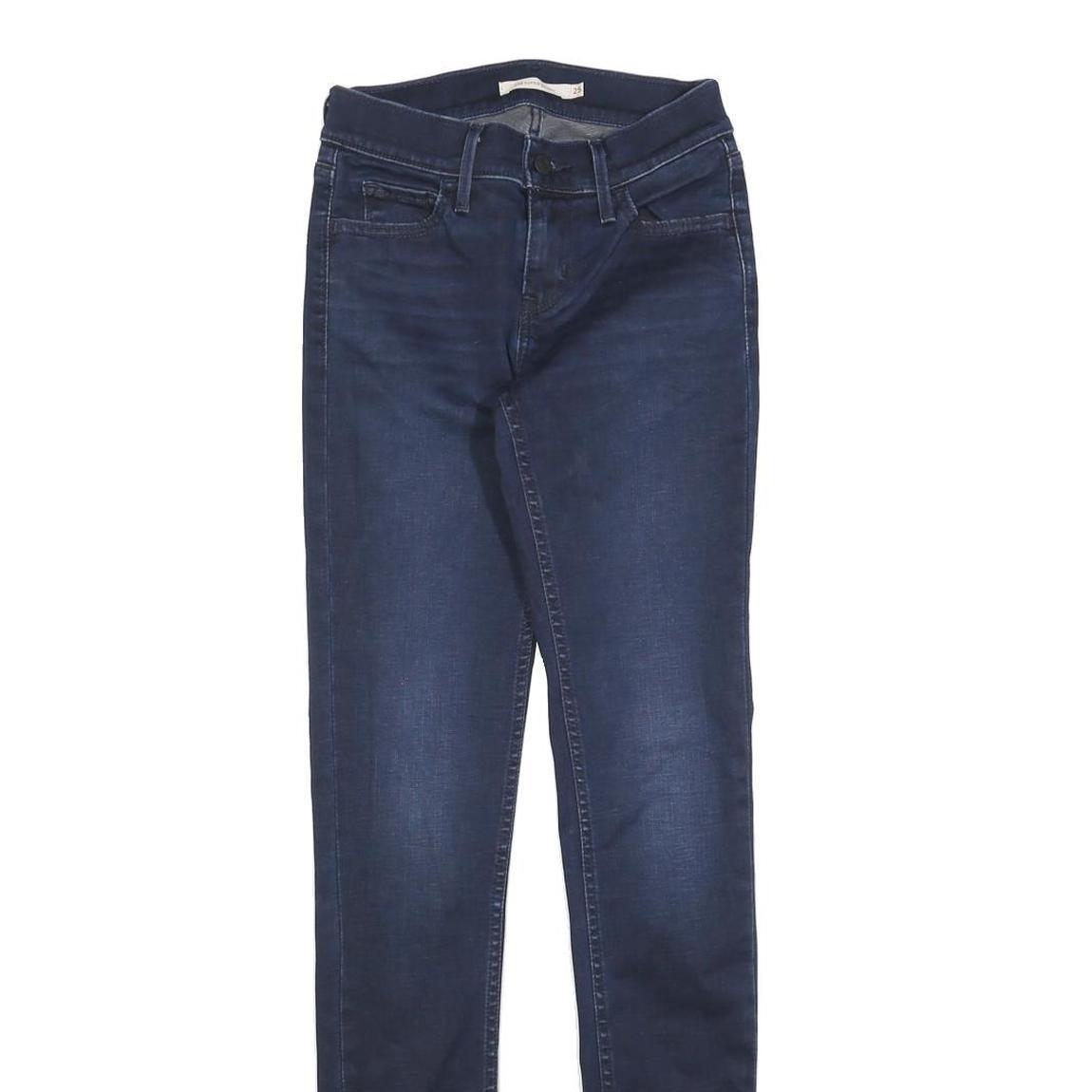 LEVI'S Womens Jeans Blue Slim Skinny Denim Medium W25 L32 Stretch Zip 710