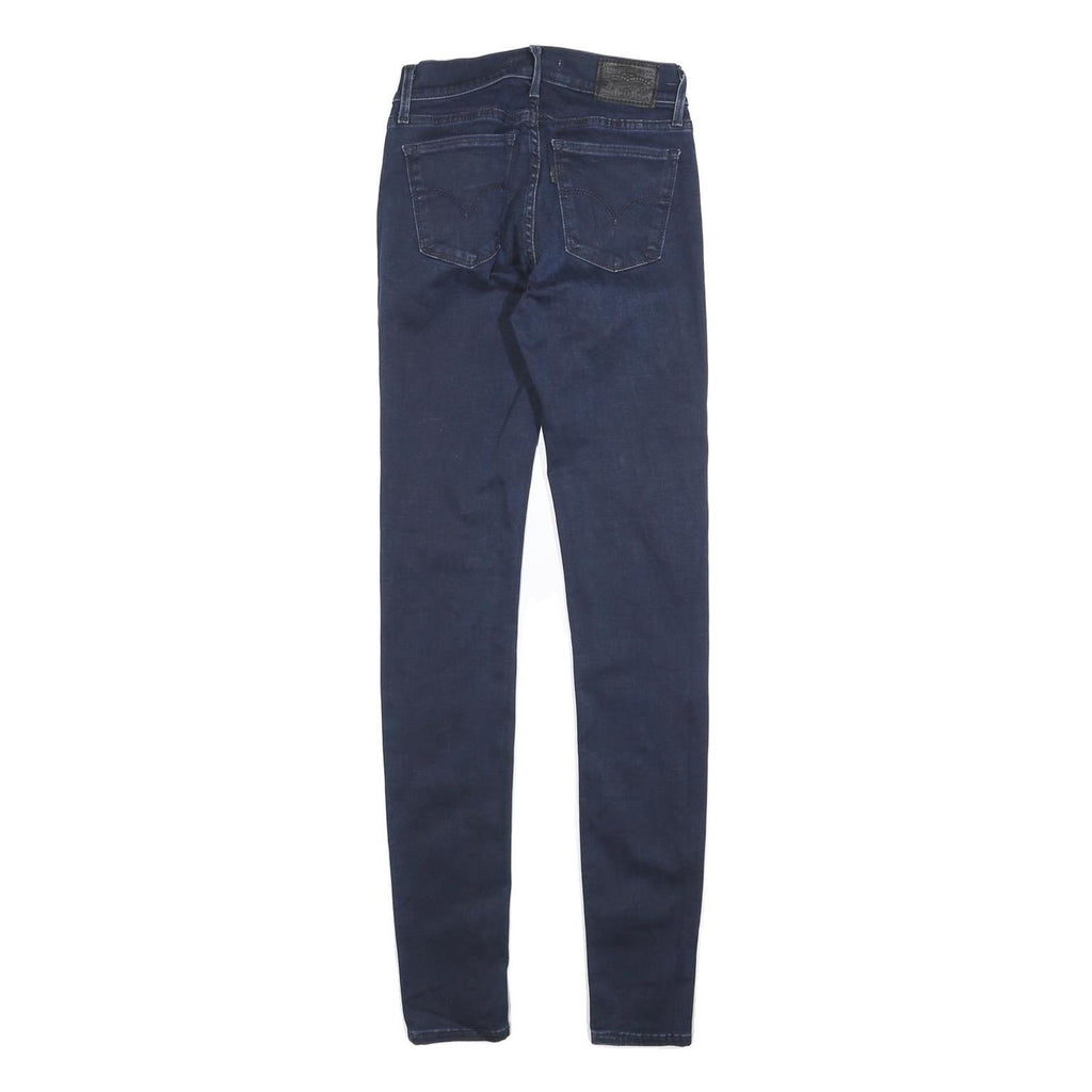 LEVI'S Womens Jeans Blue Slim Skinny Denim Medium W25 L32 Stretch Zip 710