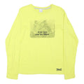 EVERLAST Womens Yellow Graphic T-Shirt M Long Sleeve Crew Neck Cotton Blend