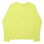EVERLAST Womens Yellow Graphic T-Shirt M Long Sleeve Crew Neck Cotton Blend