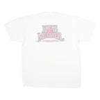 STEDMAN Mens White Lucas & Mercier Graphic T-Shirt L Short Sleeve Crew Neck