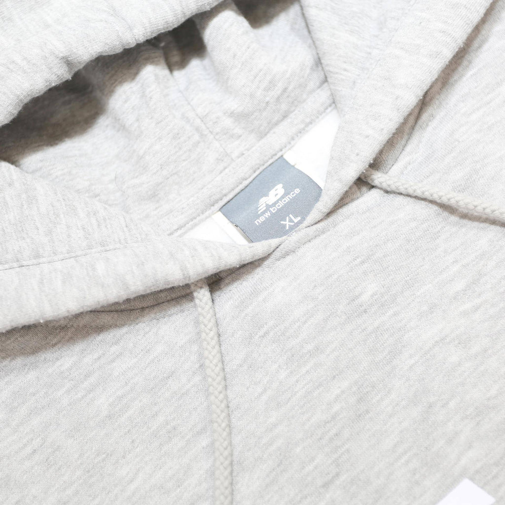 NEW BALANCE Mens Grey Hoodie XL Cotton Blend Pullover Sports Casual Sweatshirt