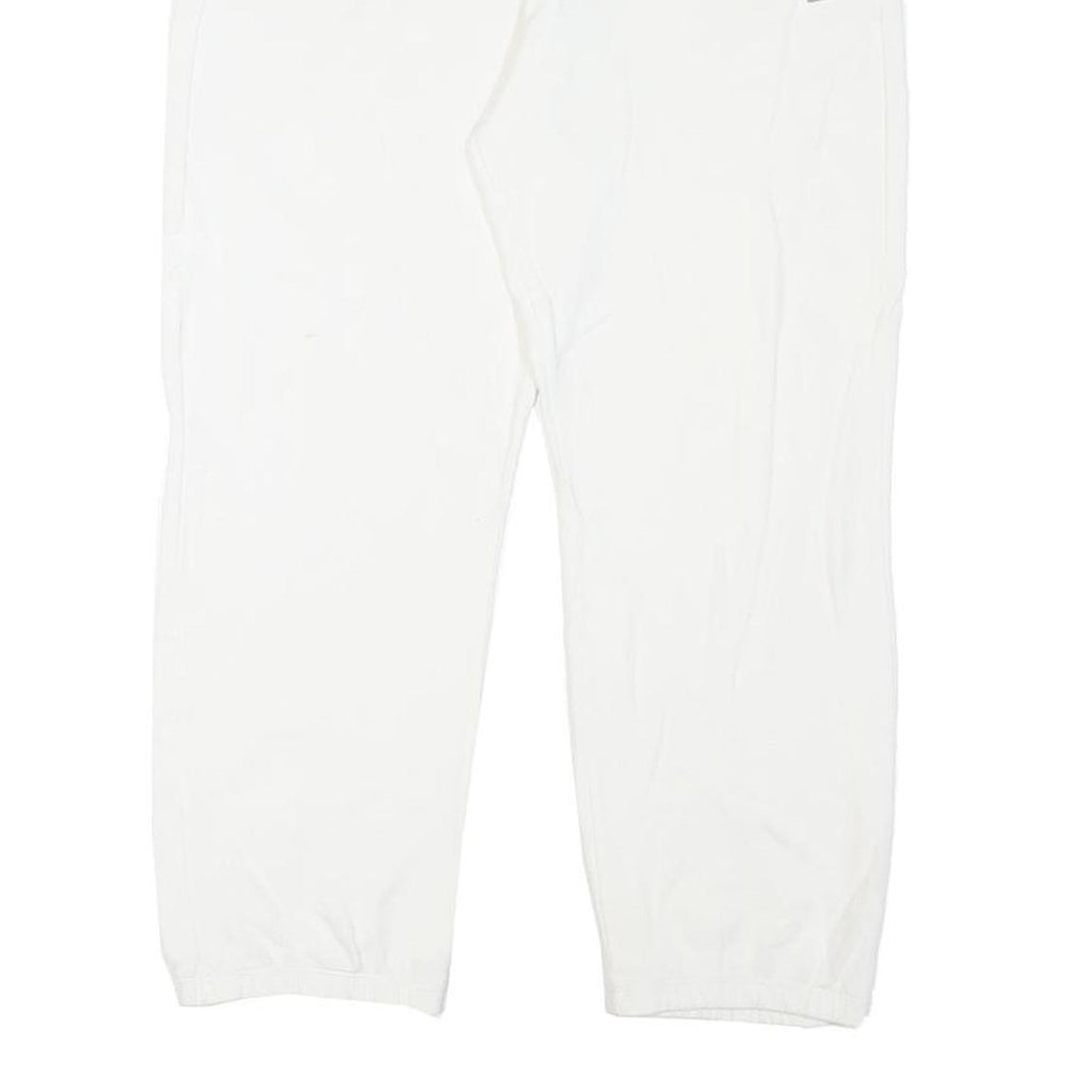 WOOLRICH Womens Joggers White M W32 L24 Cotton Blend Relaxed Tapered