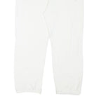 WOOLRICH Womens Joggers White M W32 L24 Cotton Blend Relaxed Tapered