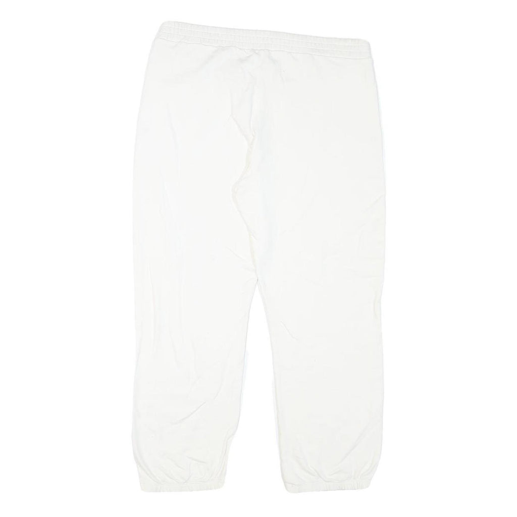 WOOLRICH Womens Joggers White M W32 L24 Cotton Blend Relaxed Tapered