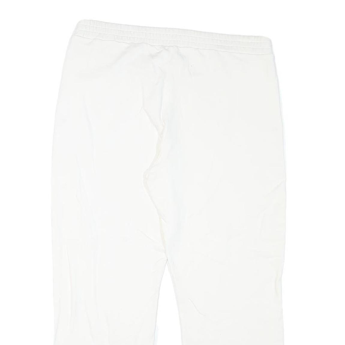 WOOLRICH Womens Joggers White M W32 L24 Cotton Blend Relaxed Tapered