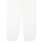 WOOLRICH Womens Joggers White M W32 L24 Cotton Blend Relaxed Tapered