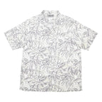 COLUMBIA Mens White Pattern Cotton Shirt XL Casual Beach Holiday Summer