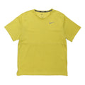NIKE Mens Yellow Athletic T-Shirt M Short Sleeve Crew Neck Running Gym Top