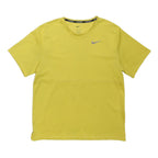 NIKE Mens Yellow Athletic T-Shirt M Short Sleeve Crew Neck Running Gym Top