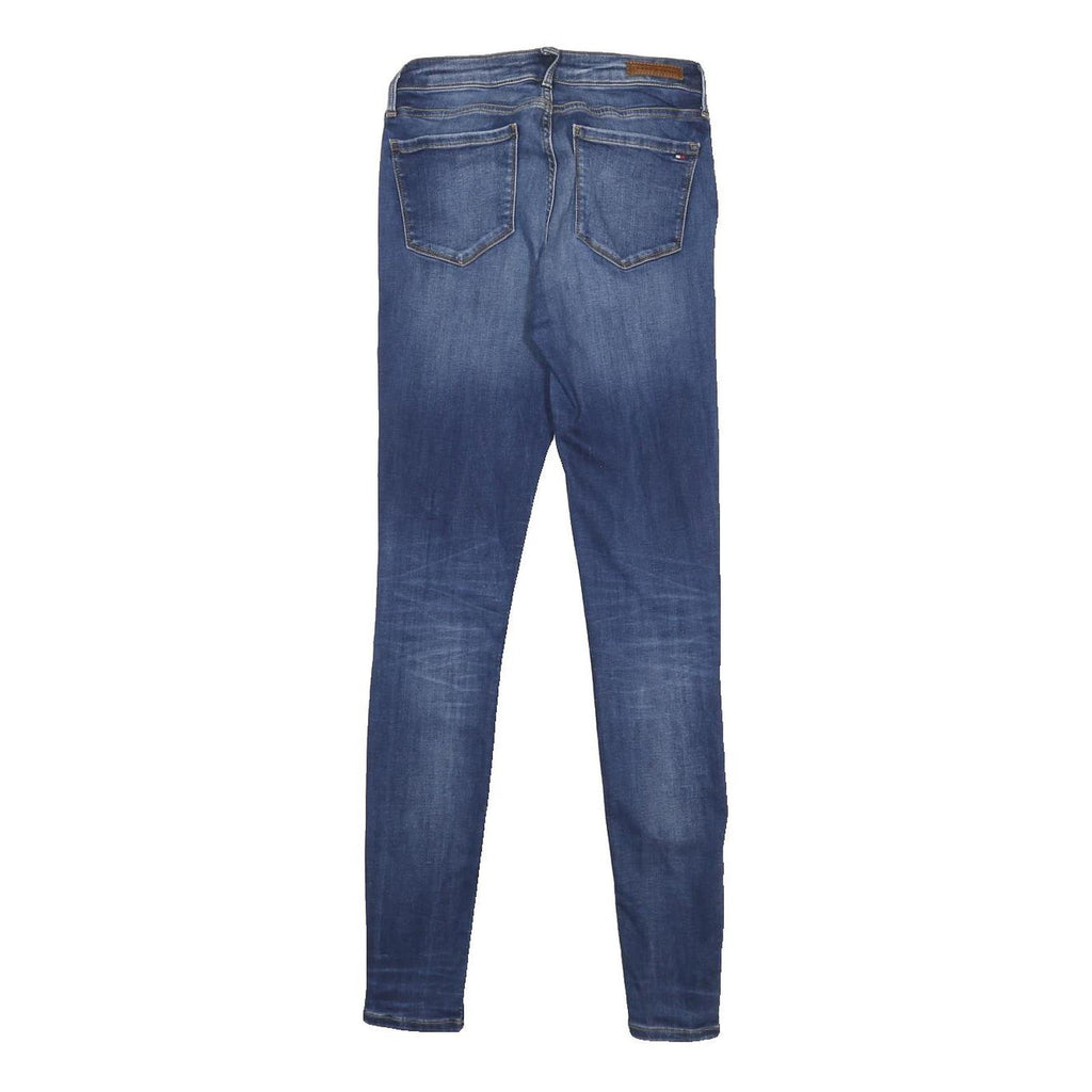 TOMMY HILFIGER Womens Slim Blue Denim Skinny Jeans W24 L30 Stretch Cotton