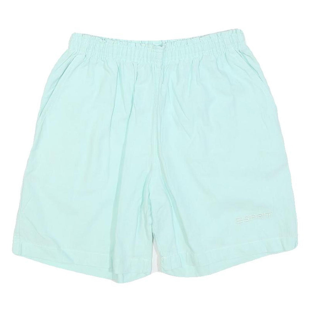 ESPRIT Mens Shorts Blue Casual Plain M W26 Lightweight Cotton Blend